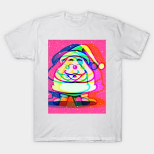 Psychedelic Trippy Xmas Happy Dwarf Santa T-Shirt